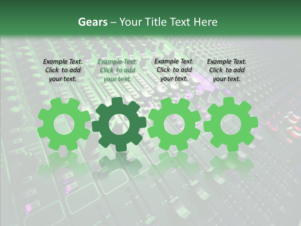 Level Music Analog PowerPoint Template