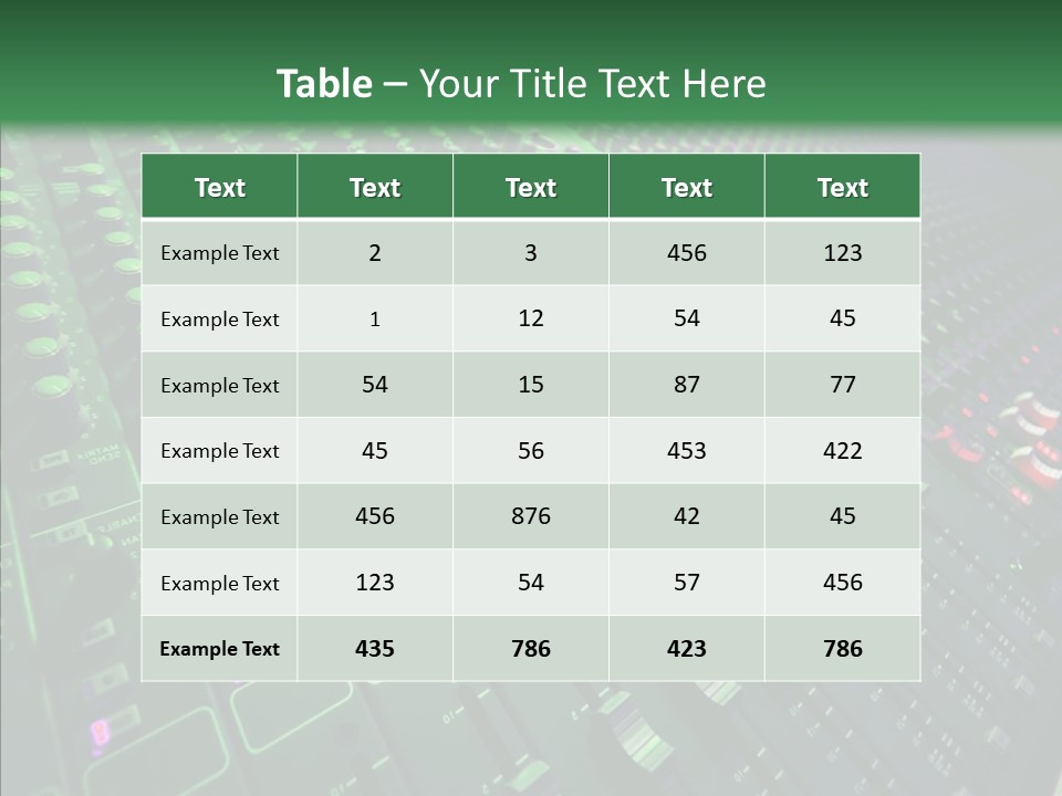 Level Music Analog PowerPoint Template