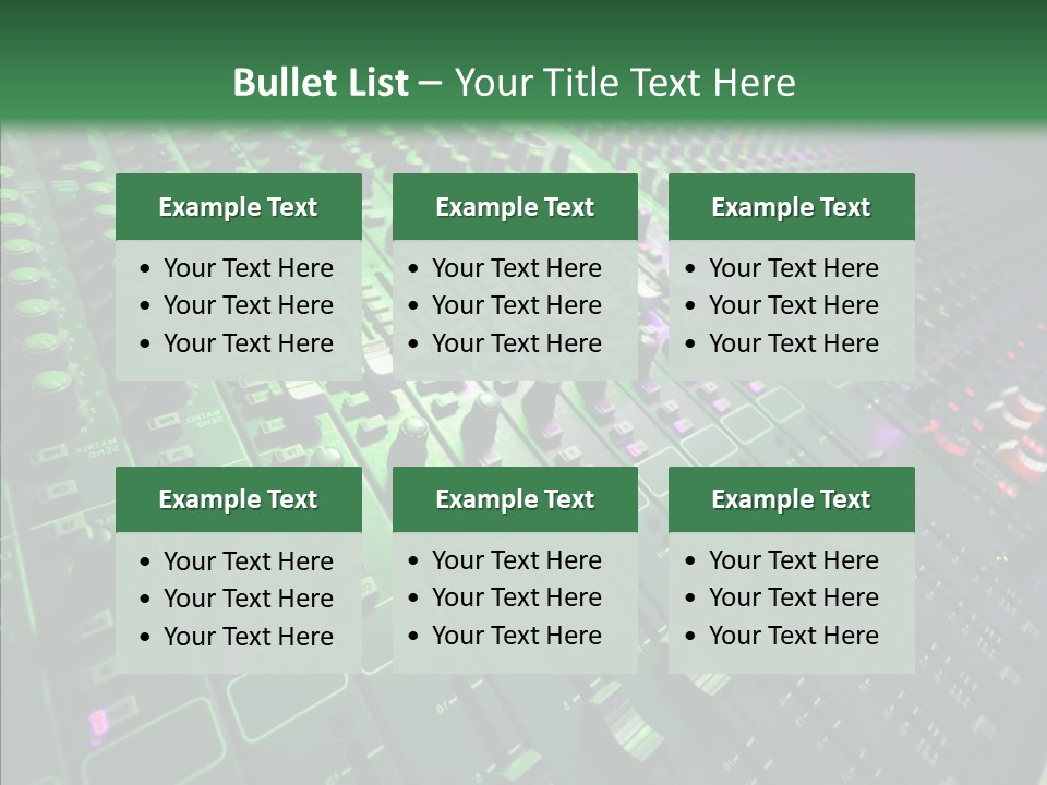 Level Music Analog PowerPoint Template