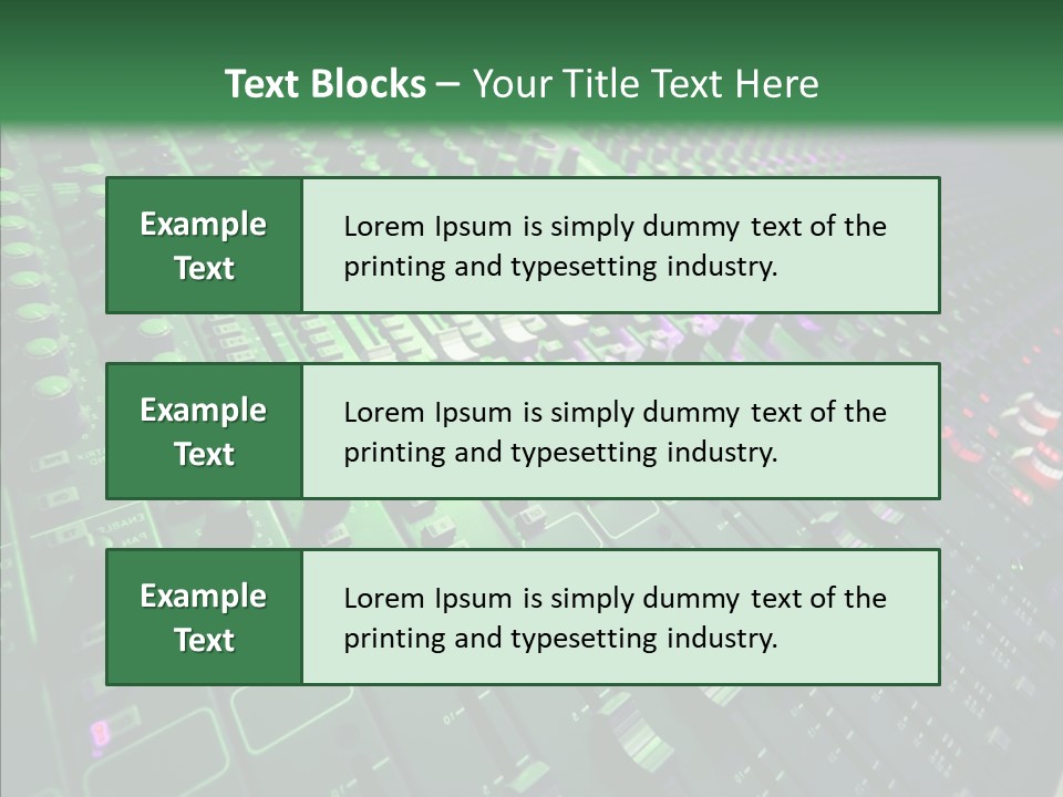 Level Music Analog PowerPoint Template