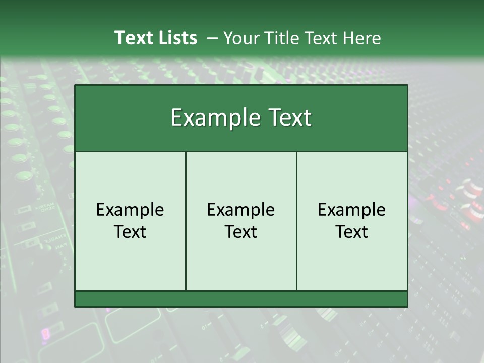 Level Music Analog PowerPoint Template