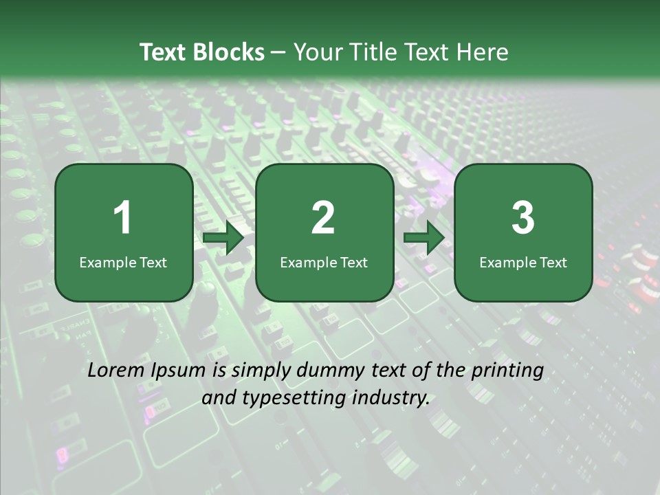 Level Music Analog PowerPoint Template