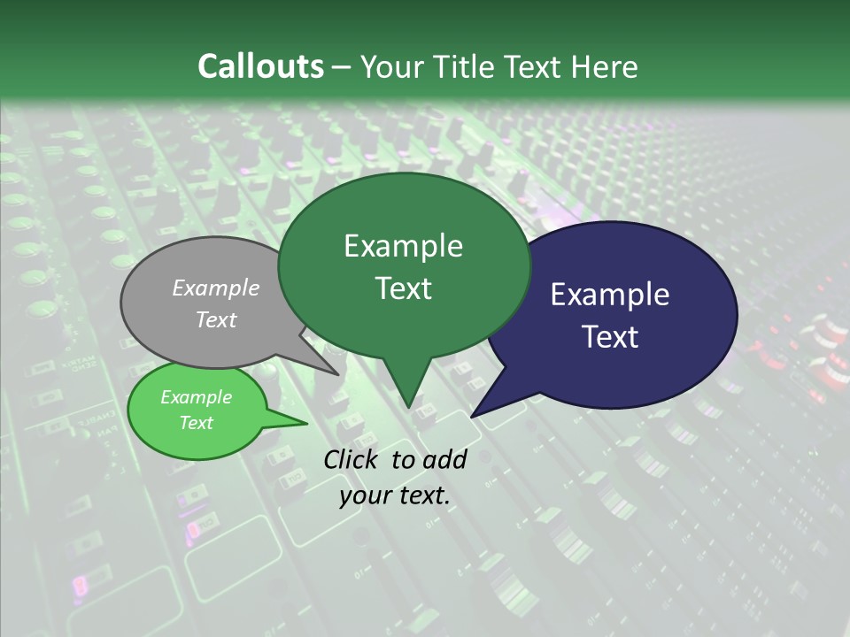 Level Music Analog PowerPoint Template
