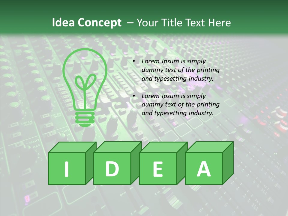 Level Music Analog PowerPoint Template