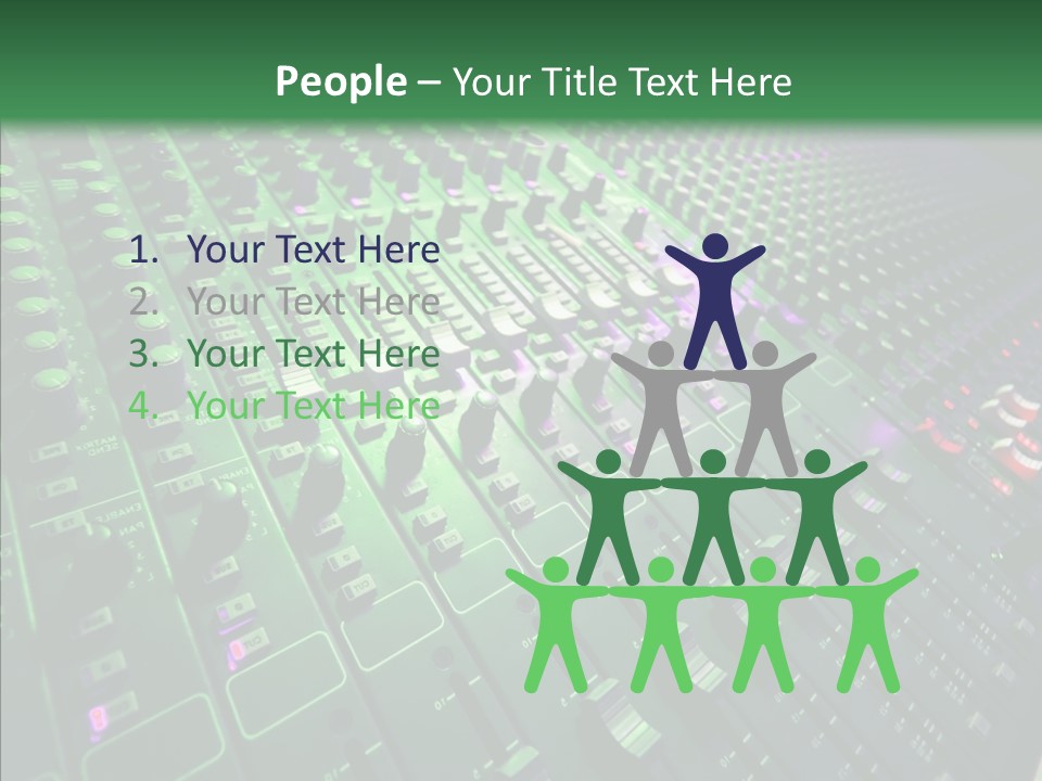 Level Music Analog PowerPoint Template