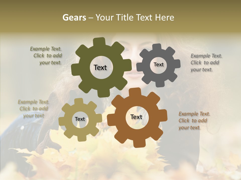 Positive Portrait Young PowerPoint Template