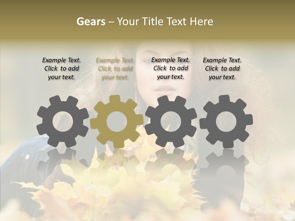 Positive Portrait Young PowerPoint Template