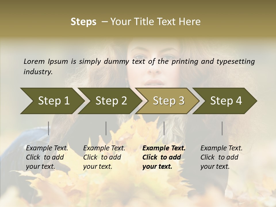 Positive Portrait Young PowerPoint Template