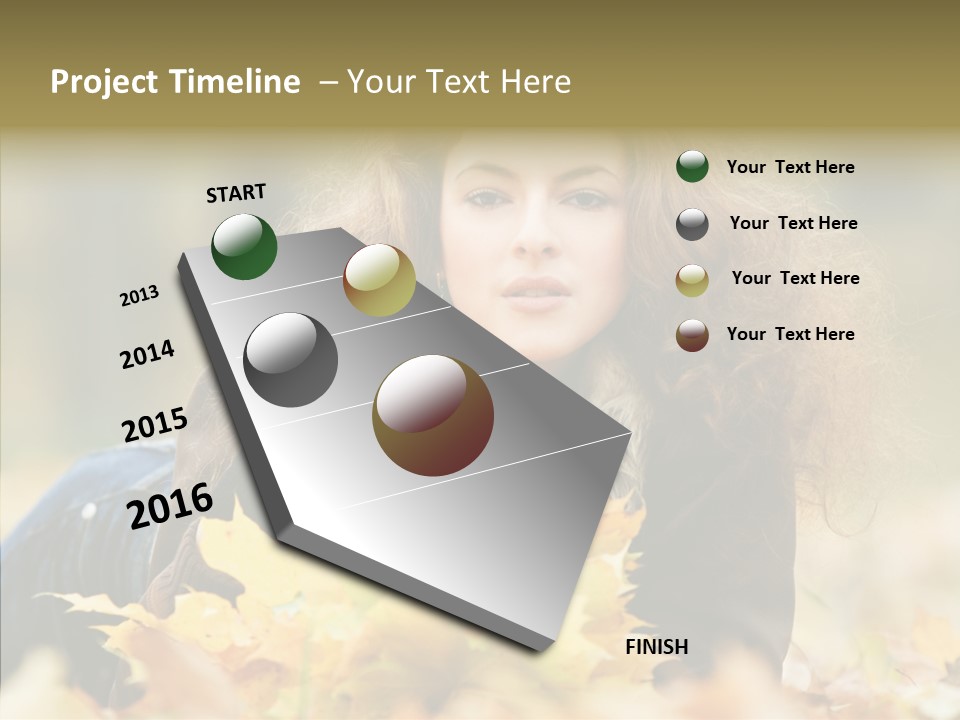 Positive Portrait Young PowerPoint Template