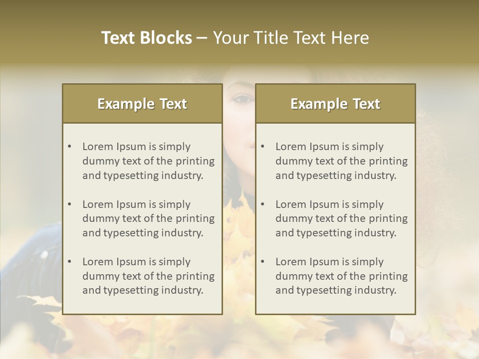Positive Portrait Young PowerPoint Template