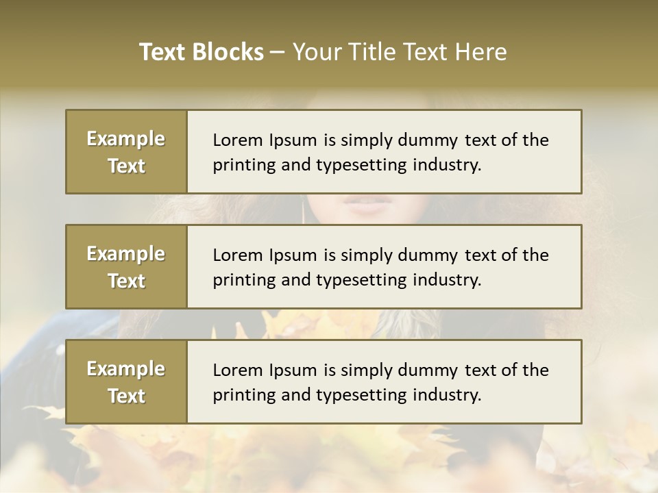 Positive Portrait Young PowerPoint Template