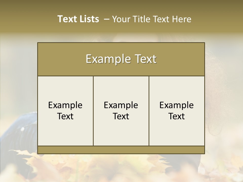 Positive Portrait Young PowerPoint Template