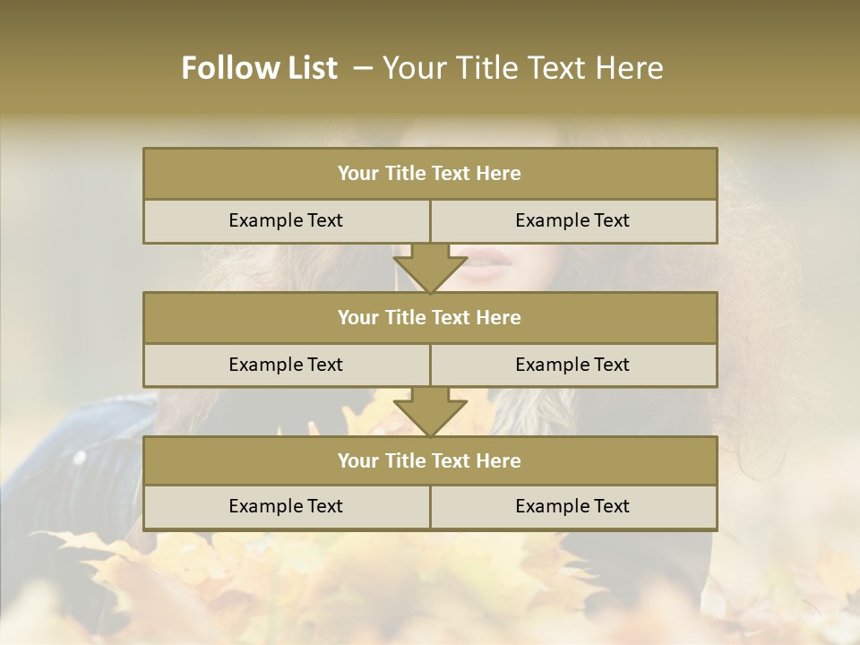 Positive Portrait Young PowerPoint Template