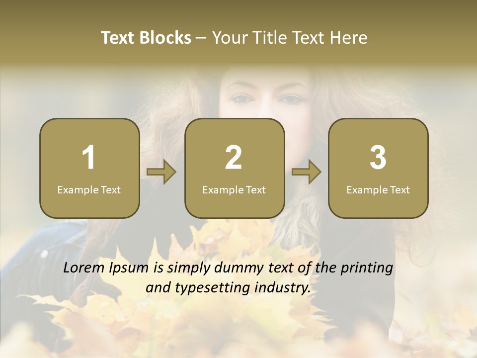 Positive Portrait Young PowerPoint Template