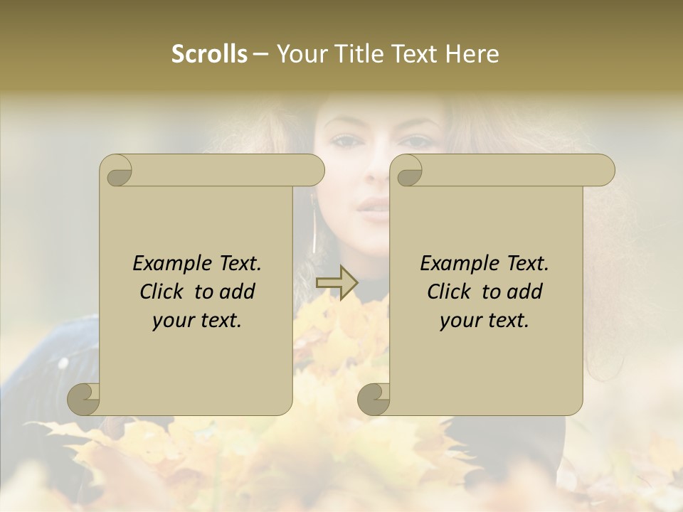 Positive Portrait Young PowerPoint Template