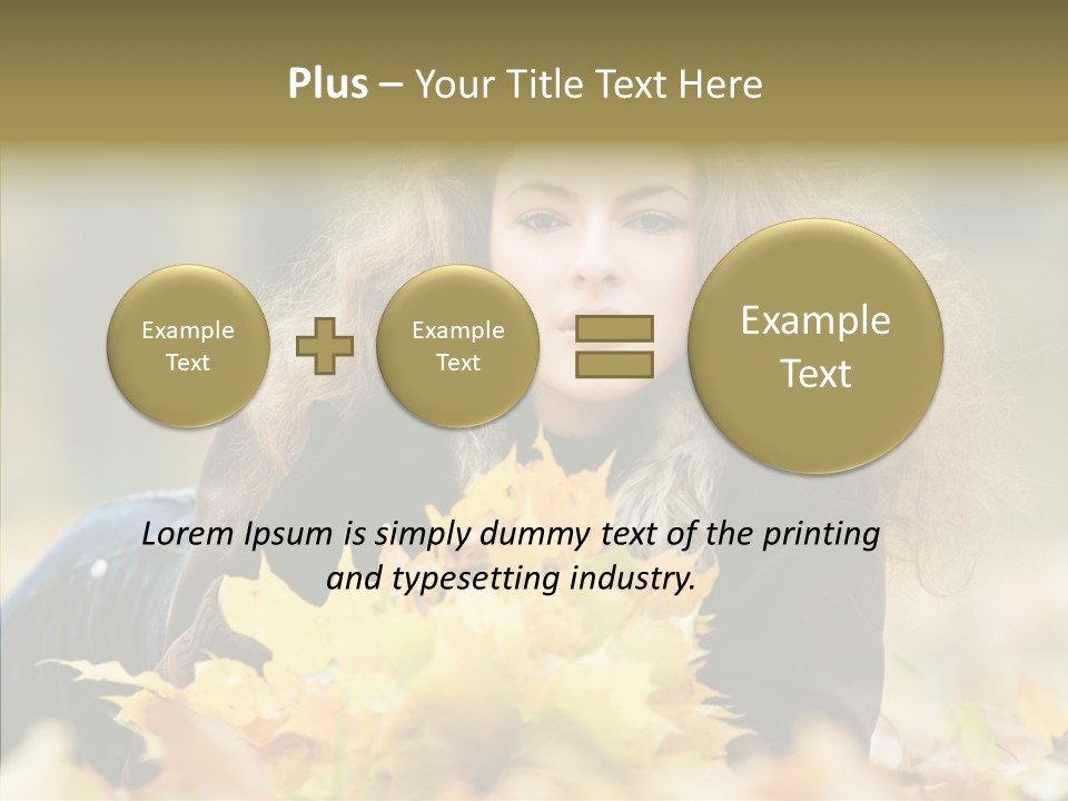 Positive Portrait Young PowerPoint Template