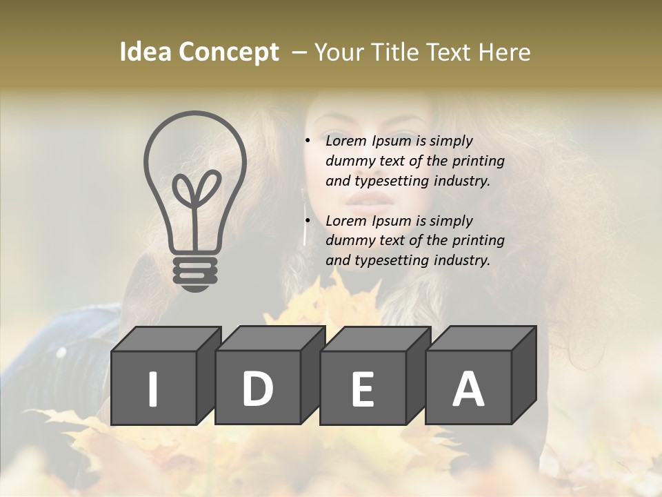 Positive Portrait Young PowerPoint Template