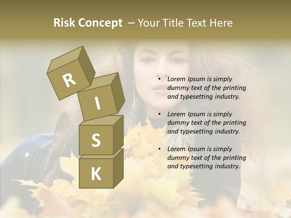 Positive Portrait Young PowerPoint Template