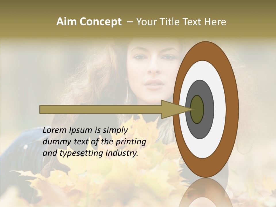 Positive Portrait Young PowerPoint Template