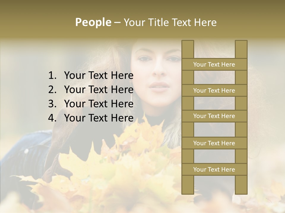 Positive Portrait Young PowerPoint Template