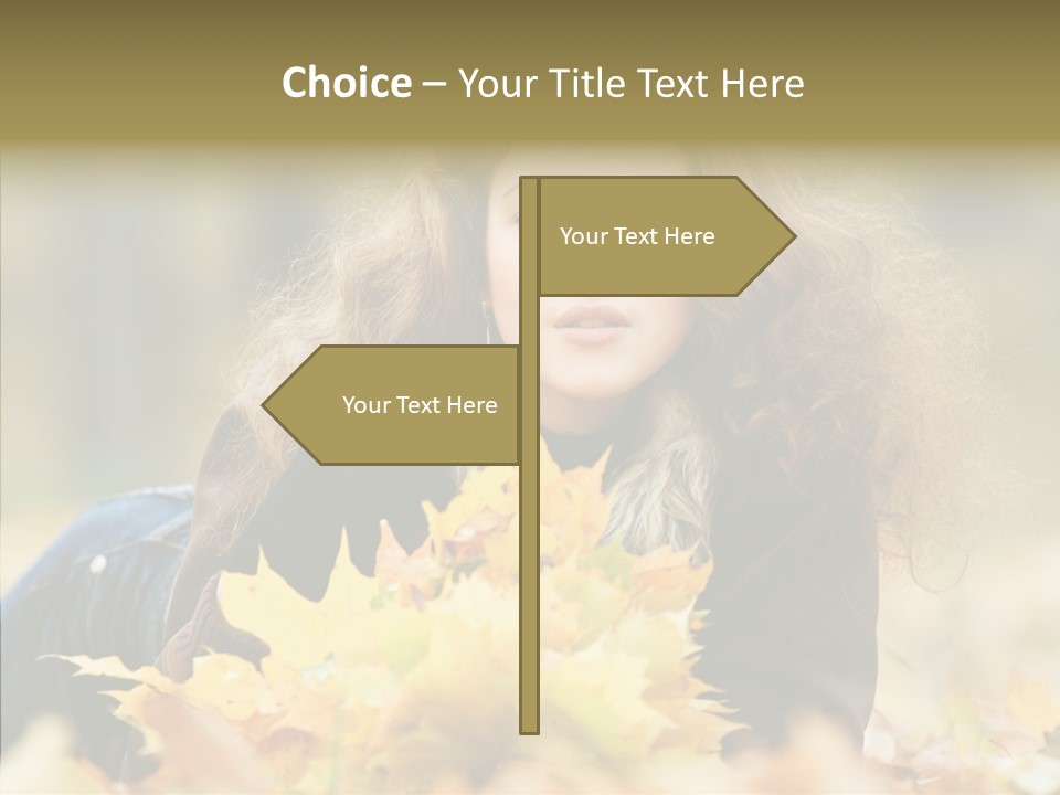 Positive Portrait Young PowerPoint Template