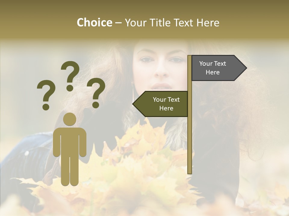 Positive Portrait Young PowerPoint Template