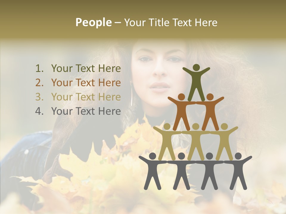 Positive Portrait Young PowerPoint Template