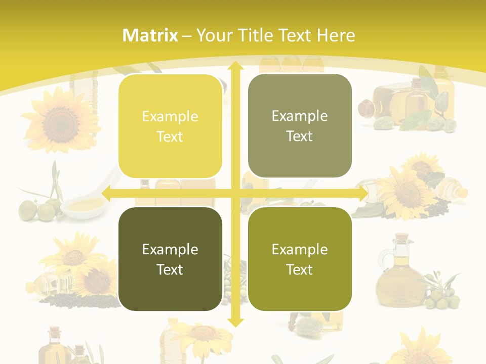 Olives Healthy Living Olive Oil PowerPoint Template