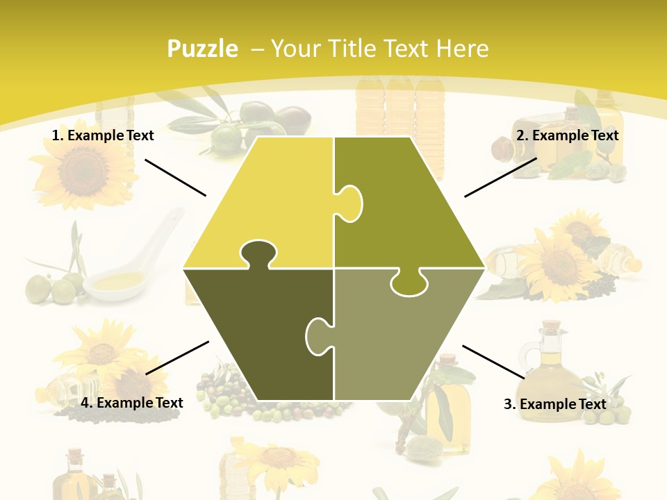 Olives Healthy Living Olive Oil PowerPoint Template