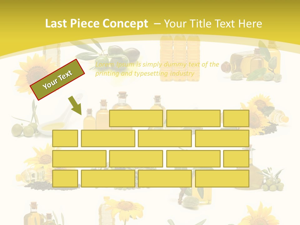 Olives Healthy Living Olive Oil PowerPoint Template