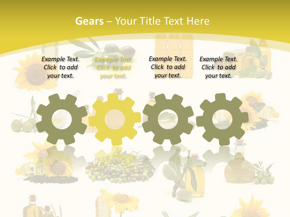 Olives Healthy Living Olive Oil PowerPoint Template