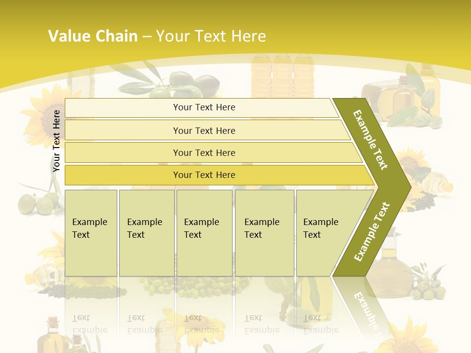 Olives Healthy Living Olive Oil PowerPoint Template