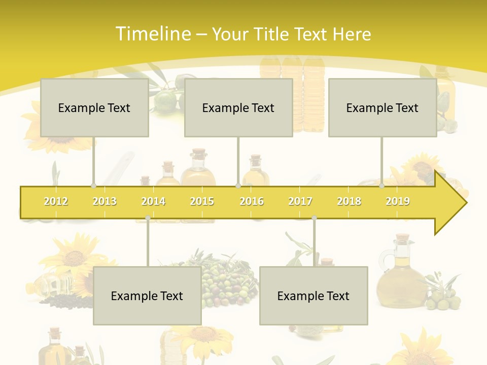 Olives Healthy Living Olive Oil PowerPoint Template