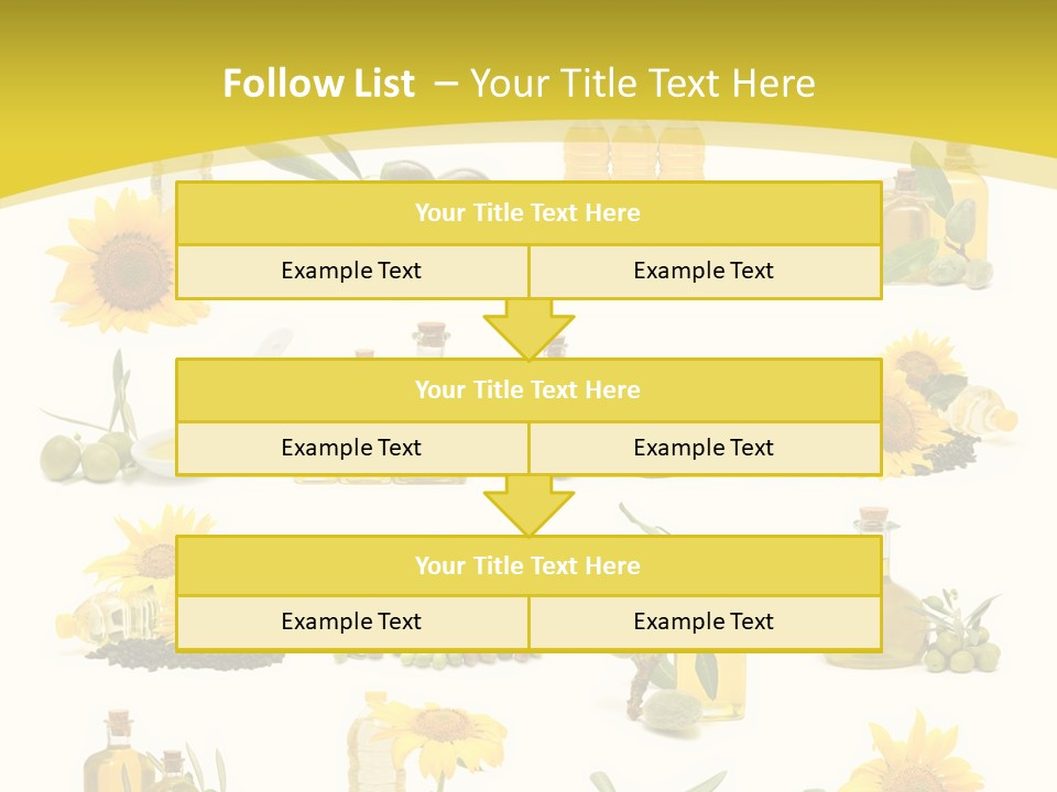 Olives Healthy Living Olive Oil PowerPoint Template