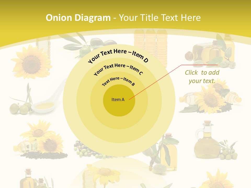 Olives Healthy Living Olive Oil PowerPoint Template