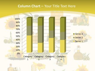 Olives Healthy Living Olive Oil PowerPoint Template