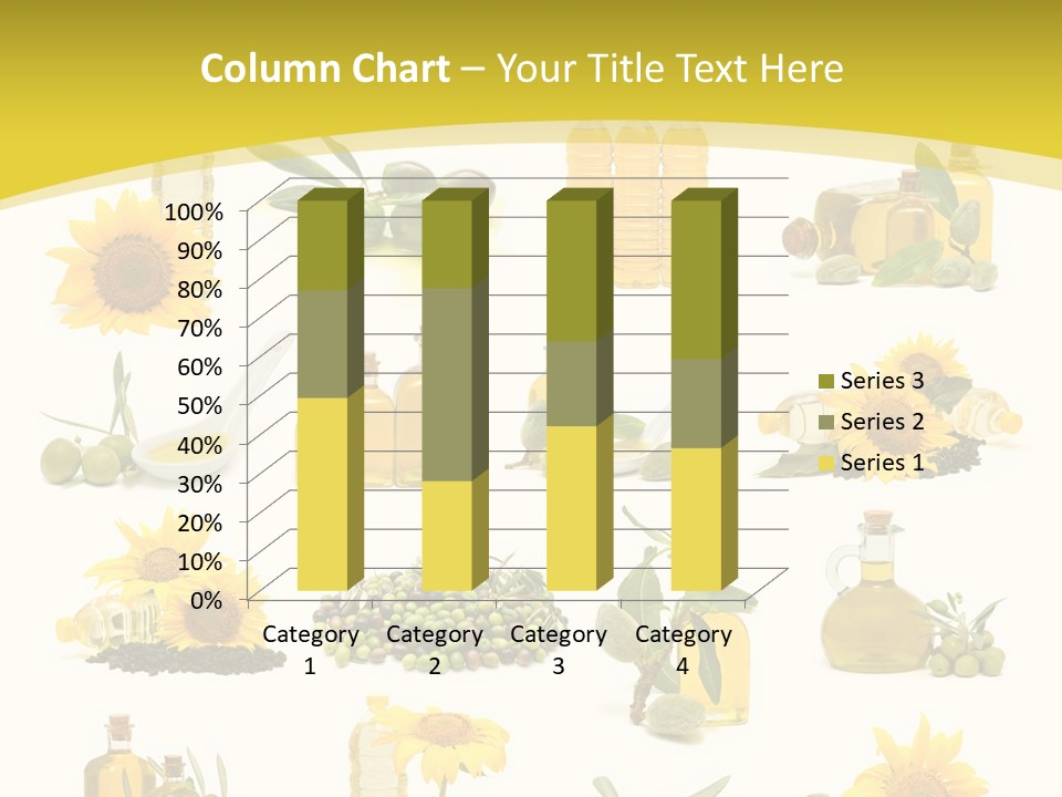 Olives Healthy Living Olive Oil PowerPoint Template