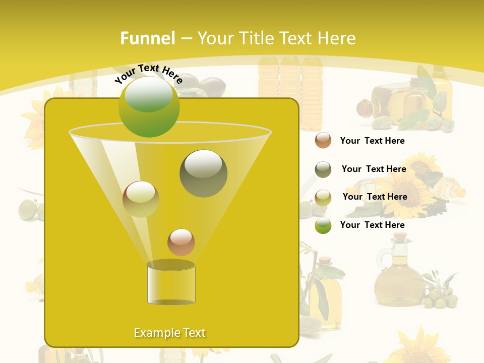 Olives Healthy Living Olive Oil PowerPoint Template