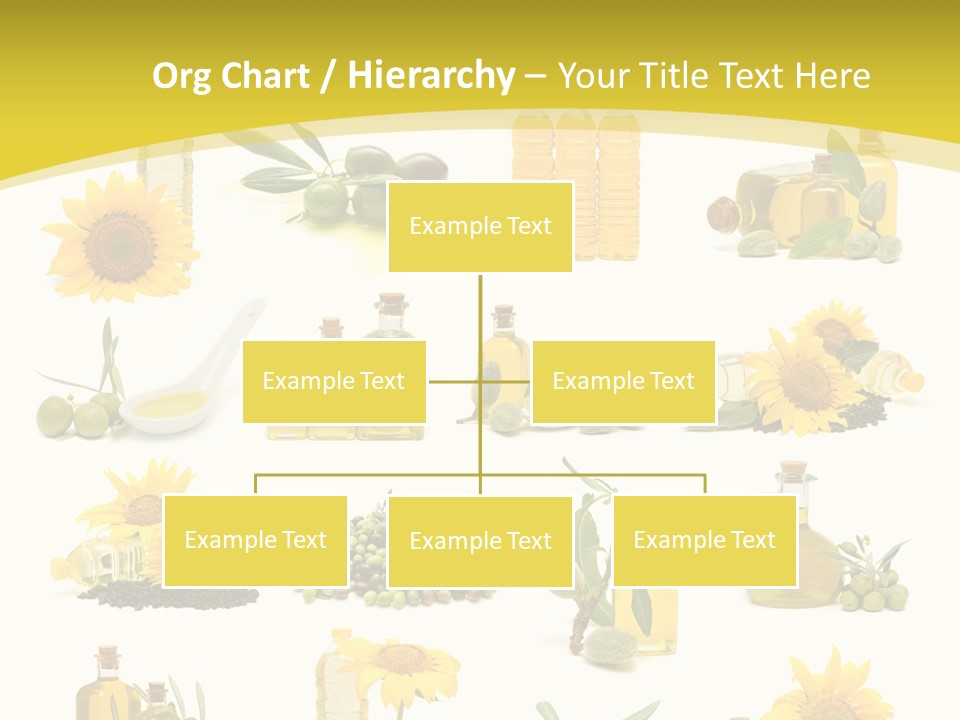 Olives Healthy Living Olive Oil PowerPoint Template
