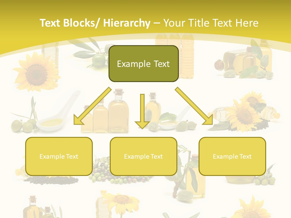 Olives Healthy Living Olive Oil PowerPoint Template