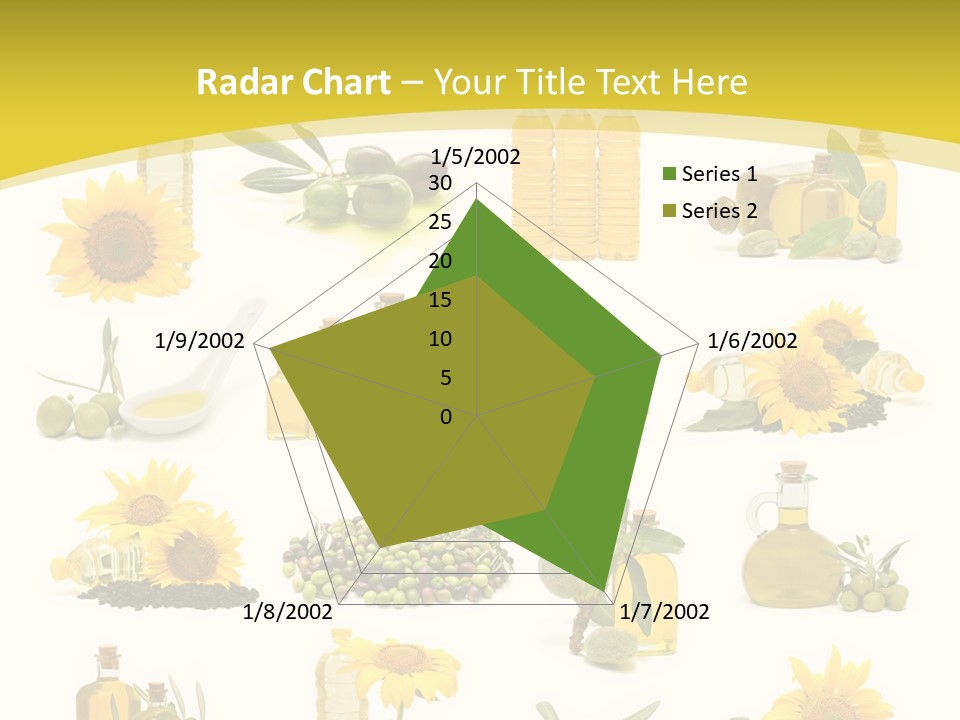 Olives Healthy Living Olive Oil PowerPoint Template