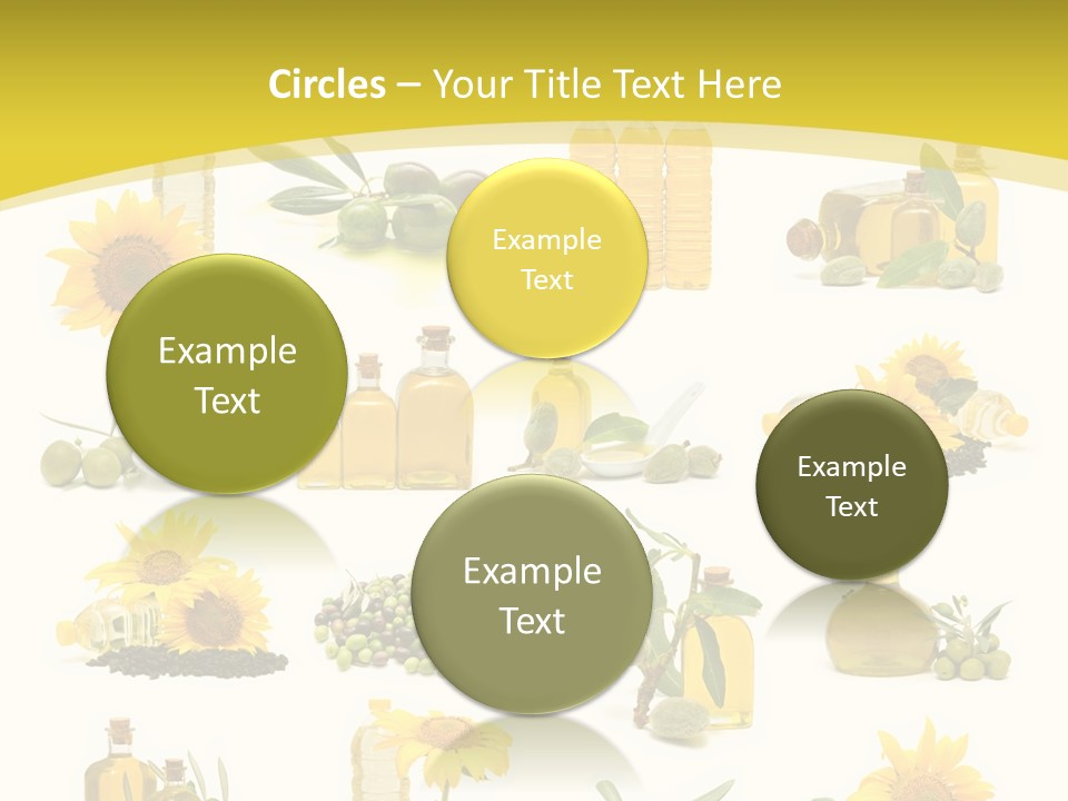 Olives Healthy Living Olive Oil PowerPoint Template
