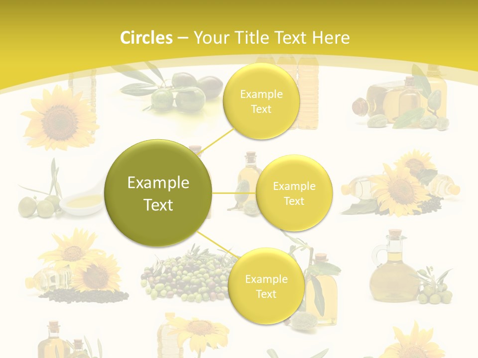 Olives Healthy Living Olive Oil PowerPoint Template