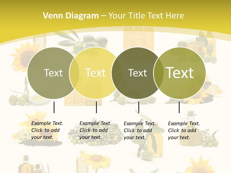 Olives Healthy Living Olive Oil PowerPoint Template