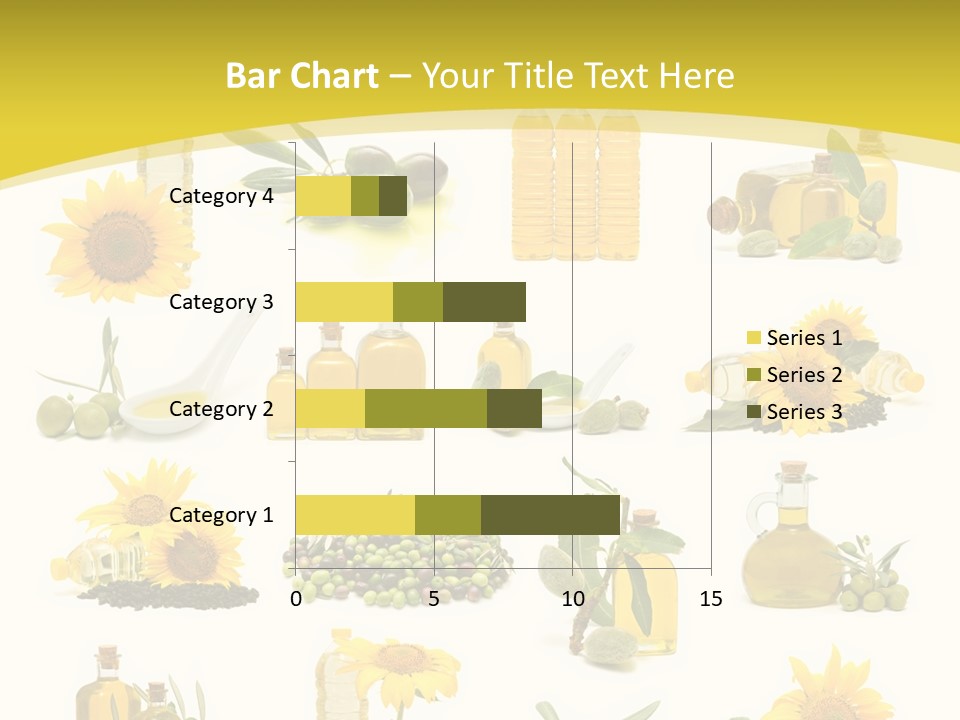 Olives Healthy Living Olive Oil PowerPoint Template