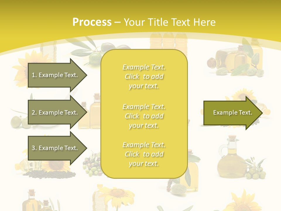 Olives Healthy Living Olive Oil PowerPoint Template