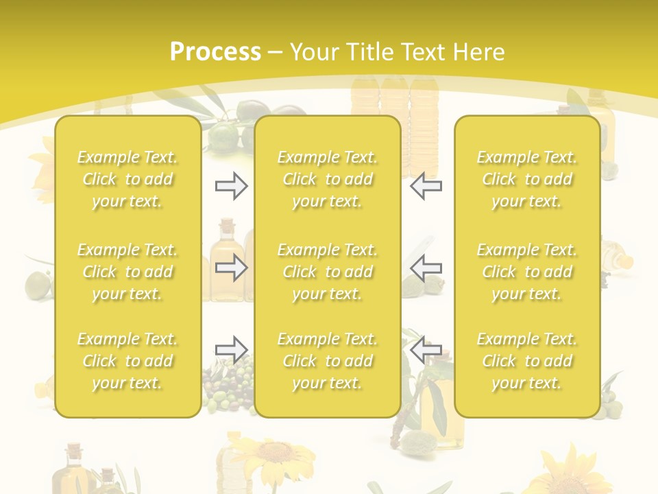 Olives Healthy Living Olive Oil PowerPoint Template
