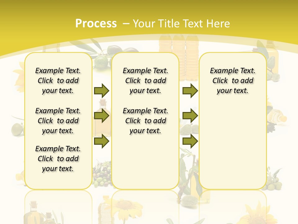 Olives Healthy Living Olive Oil PowerPoint Template