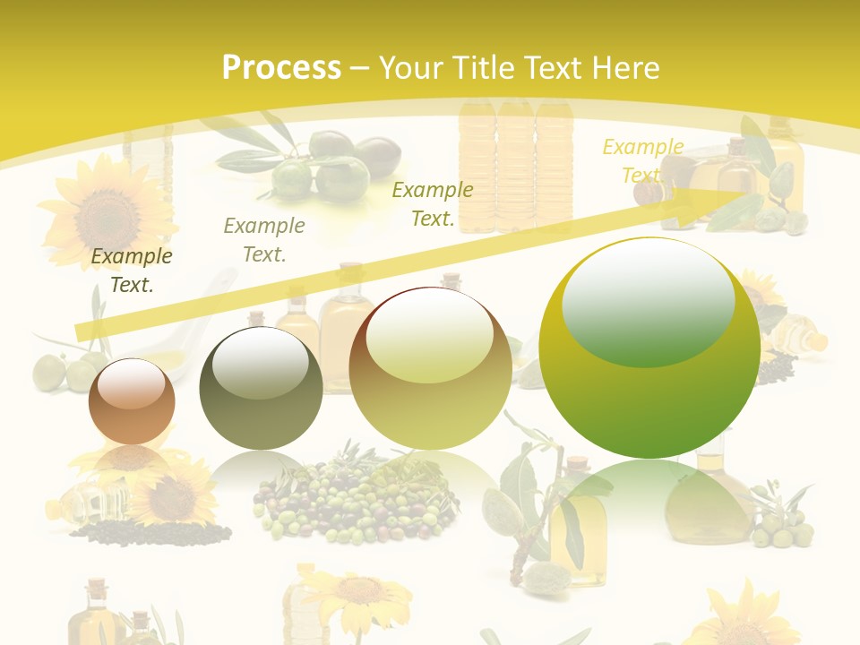 Olives Healthy Living Olive Oil PowerPoint Template