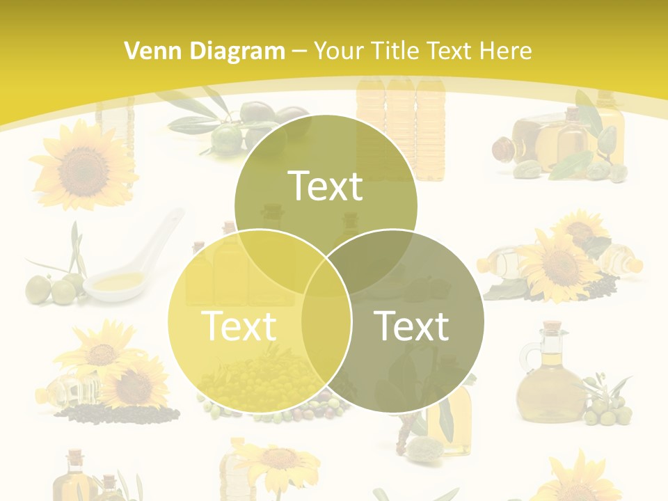 Olives Healthy Living Olive Oil PowerPoint Template